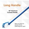 imageSuperio Deck Scrub Brush with Long Handle 48 Inches Heavy Duty Stiff Bristles Grout Scrubber with Scraper  Cleans Hot Tub Swimming Pool Granite Tiles Bathroom Patio Kitchen Wall and Deck 22