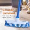 imageSuperio Deck Scrub Brush with Long Handle 48 Inches Heavy Duty Stiff Bristles Grout Scrubber with Scraper  Cleans Hot Tub Swimming Pool Granite Tiles Bathroom Patio Kitchen Wall and Deck 23