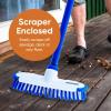 imageSuperio Deck Scrub Brush with Long Handle 48 Inches Heavy Duty Stiff Bristles Grout Scrubber with Scraper  Cleans Hot Tub Swimming Pool Granite Tiles Bathroom Patio Kitchen Wall and Deck 23