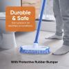 imageSuperio Deck Scrub Brush with Long Handle 48 Inches Heavy Duty Stiff Bristles Grout Scrubber with Scraper  Cleans Hot Tub Swimming Pool Granite Tiles Bathroom Patio Kitchen Wall and Deck 23