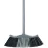 imageSuperio Design Broom Fancy Black and White Angle Broom Cute Splash Design Kitchen Broom with Safety Bumper 48quot Indoor and Outdoor Sweeping ToolDark Grey