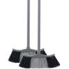 imageSuperio Design Broom Fancy Black and White Angle Broom Cute Splash Design Kitchen Broom with Safety Bumper 48quot Indoor and Outdoor Sweeping ToolDark Grey