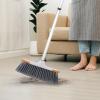imageSuperio Design Broom Fancy Black and White Angle Broom Cute Splash Design Kitchen Broom with Safety Bumper 48quot Indoor and Outdoor Sweeping ToolGray