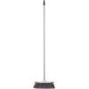 imageSuperio Design Broom Fancy Black and White Angle Broom Cute Splash Design Kitchen Broom with Safety Bumper 48quot Indoor and Outdoor Sweeping ToolGray