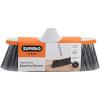 imageSuperio Design Broom Fancy Black and White Angle Broom Cute Splash Design Kitchen Broom with Safety Bumper 48quot Indoor and Outdoor Sweeping ToolGray