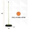 imageSuperio Design Broom Fancy Black and White Angle Broom Cute Splash Design Kitchen Broom with Safety Bumper 48quot Indoor and Outdoor Sweeping ToolPolka Dot Design