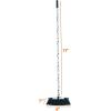 imageSuperio Design Broom Fancy Black and White Angle Broom Cute Splash Design Kitchen Broom with Safety Bumper 48quot Indoor and Outdoor Sweeping ToolSplash Design
