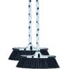 imageSuperio Design Broom Fancy Black and White Angle Broom Cute Splash Design Kitchen Broom with Safety Bumper 48quot Indoor and Outdoor Sweeping ToolSplash Design