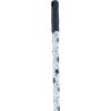 imageSuperio Design Broom Fancy Black and White Angle Broom Cute Splash Design Kitchen Broom with Safety Bumper 48quot Indoor and Outdoor Sweeping ToolSplash Design