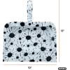 imageSuperio Design Broom Fancy Black and White Angle Broom Cute Splash Design Kitchen Broom with Safety Bumper 48quot Indoor and Outdoor Sweeping ToolSplash Design