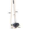 imageSuperio Duty Slim Upright Broom and Dustpan Set Grey 38 X 4 X 13Gray