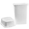 imageSuperio Garbage Can with Swing TopSplit Lid  Large Kitchen Trash Can with Lid  Durable Plastic Slim ampamp Sturdy Trash Bin  Fingerprint Resistant  13 Gallon  50 qt  50 L  BlackWhite