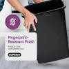 imageSuperio Garbage Can with Swing TopSplit Lid  Large Kitchen Trash Can with Lid  Durable Plastic Slim ampamp Sturdy Trash Bin  Fingerprint Resistant  13 Gallon  50 qt  50 L  BlackBlack