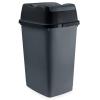 imageSuperio Garbage Cans with Swing TopSplit Lids  Small Trash Cans with Lids  Durable Plastic  Slim ampamp Sturdy Trash Bin  Fingerprint Resistant  45 Gallon  19 qt  18 L  BlackGrey