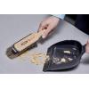 imageSuperio Handheld Comfort Grip Dustpan and Brush Set  Hand Broom with Swiss Natural Horsehair Bristles2pack