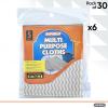imageSuperio Handy Wipes For Kitchen  Grey Reusable MultiPurpose HeavyDuty Cleaning cloth for house Bathroom and office Disposable Dish Towel 30
