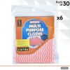 imageSuperio Handy Wipes For Kitchen MultiPurpose HeavyDuty Reusable Cleaning cloth for house Bathroom and office Disposable Dish Towel 15 GreyRed