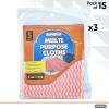 imageSuperio Handy Wipes For Kitchen MultiPurpose HeavyDuty Reusable Cleaning cloth for house Bathroom and office Disposable Dish Towel 15 GreyRed