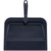 imageSuperio Heavy Duty Plastic Dustpan with Comfort Grip Handle Black Durable Lightweight Multi Surface Dust Pan Easy Broom Sweeping 10 inches Wide 3PackBlack