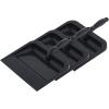 imageSuperio Heavy Duty Plastic Dustpan with Comfort Grip Handle Black Durable Lightweight Multi Surface Dust Pan Easy Broom Sweeping 10 inches Wide 3PackBlack