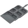 imageSuperio Heavy Duty Plastic Dustpan with Comfort Grip Handle Black Durable Lightweight Multi Surface Dust Pan Easy Broom Sweeping 10 inches Wide 3PackGray