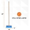imageSuperio Horsehair Broom Brown Metal Handle with Fine Premium Bristles Heavy Duty Home and Kitchen Broom Easy Sweeping Dust and Wisp Floors and CornersSynthetic