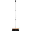 imageSuperio Kitchen Broom Premium Black Tampico Bristles Wood USA Handle Heavy Duty Household Broom  Easy Swiping Dust and Wisp Home Kitchen Bedroom Lobby Floors and Corners3 Part Handle