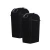 imageSuperio Kitchen Trash Can 13 Gallon with Swing Lid Plastic Tall Garbage Can Outdoor and Indoor Large 52 Qt Recycle Bin and Waste Basket for Home Office Garage Patio Restaraunt Black 1 Count25 Gallon