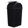 imageSuperio Kitchen Trash Can 13 Gallon with Swing Lid Plastic Tall Garbage Can Outdoor and Indoor Large 52 Qt Recycle Bin and Waste Basket for Home Office Garage Patio Restaraunt Black 1 Count9 Gallon