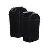imageSuperio Kitchen Trash Can 13 Gallon with Swing Lid Plastic Tall Garbage Can Outdoor and Indoor Large 52 Qt Recycle Bin and Waste Basket for Home Office Garage Patio Restaraunt Black 1 Count9 Gallon