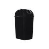 imageSuperio Kitchen Trash Can 13 Gallon with Swing Lid Plastic Tall Garbage Can Outdoor and Indoor Large 52 Qt Recycle Bin and Waste Basket for Home Office Garage Patio Restaraunt Black 1 Count45 Gallon
