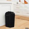 imageSuperio Kitchen Trash Can 13 Gallon with Swing Lid Plastic Tall Garbage Can Outdoor and Indoor Large 52 Qt Recycle Bin and Waste Basket for Home Office Garage Patio Restaraunt Black 1 Count9 Gallon
