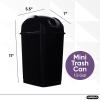imageSuperio Kitchen Trash Can 13 Gallon with Swing Lid Plastic Tall Garbage Can Outdoor and Indoor Large 52 Qt Recycle Bin and Waste Basket for Home Office Garage Patio Restaraunt Black 1 Count125 Gallon