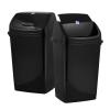 imageSuperio Kitchen Trash Can 13 Gallon with Swing Lid Plastic Tall Garbage Can Outdoor and Indoor Large 52 Qt Recycle Bin and Waste Basket for Home Office Garage Patio Restaraunt Black 1 Count13 Gallon