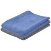 imageSuperio Microfiber Cleaning Cloth 2Pack Extra Large 20 x 30 inches Scratch Free Quick Dry Machine Washable MultiPurpose Towel for Floor Car Glass Kitchen BathroomBlueGrey