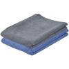 imageSuperio Microfiber Cleaning Cloth 2Pack Extra Large 20 x 30 inches Scratch Free Quick Dry Machine Washable MultiPurpose Towel for Floor Car Glass Kitchen BathroomBlueGrey