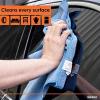 imageSuperio Microfiber Cleaning Cloth Highly Absorbent Cleaning Rags for House Kitchen BathroomCar 12quotx12quot 24 Pack Blue MultiPurpose StreakFree lintFree Towels