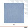 imageSuperio Microfiber Cleaning Cloth Highly Absorbent Cleaning Rags for House Kitchen BathroomCar 12quotx12quot 24 Pack Blue MultiPurpose StreakFree lintFree Towels