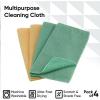 imageSuperio Microfiber Cleaning Cloth for Cars Kitchen Cleaning Rags for Housekeeping 16quot Absorbent Micro Fiber Towels for House Bathroom AllPurpose StreakFree lintFree Wash Cloths 4 YellowGreen
