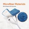 imageSuperio Microfiber mop for Hardwood Floor Cleaning Tile Floors Laminate Floors Wallsself Wringing Miracle Flat Mop Telescopic HandleBlue1 Refill