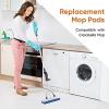 imageSuperio Microfiber mop for Hardwood Floor Cleaning Tile Floors Laminate Floors Wallsself Wringing Miracle Flat Mop Telescopic HandleBlue311 Refills