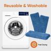 imageSuperio Microfiber mop for Hardwood Floor Cleaning Tile Floors Laminate Floors Wallsself Wringing Miracle Flat Mop Telescopic HandleBlue47 Mop