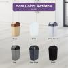 imageSuperio Mini Plastic Trash Can with Swing Top Lid 125 Gallon Compact Small Waste Bin Portable Garbage Can for Countertop Desktop Make up Vanity Bathroom Car Under Sink Dorm 5 Qt GreyBlack1
