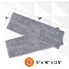 imageSuperio Miracle Mop Set Microfiber Flat Mop Wet and Dust Mop Best Mop for Vinyl Plank Hardwood Laminate Tile Flooring Wall with Aluminum Telescopic Handle and Velcro Microfiber Mop Pad GreyDusting Pad