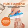imageSuperio Nail Brush Cleaner with Handle  Durable Brush Scrubber To Clean Toes Fingernails Hand Scrubber All Surface Cleaning Blue Heavy Duty Scrub Brush Stiff Bristles Easy To Hold