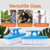 imageSuperio Nail Brush Cleaner with Handle  Durable Brush Scrubber To Clean Toes Fingernails Hand Scrubber All Surface Cleaning Blue Heavy Duty Scrub Brush Stiff Bristles Easy To Hold