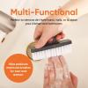 imageSuperio Nail Brush for Cleaning Fingernails Toe ampamp Foot  AllPurpose Stiff Scrub Brush for Home Kitchen Work  BlackGreyWhite