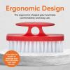 imageSuperio Nail Brush for Cleaning Fingernails Toe ampamp Foot  AllPurpose Stiff Scrub Brush for Home Kitchen Work  BlackRed White Blue