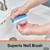 imageSuperio Nail Scrubber Brush Nail Brush for Cleaning Fingernails Hand and Toes Small Scrub Brush Hand Scrubber Fingernail Brush Cleaner with Handle Stiff Bristles 3 Pack36 Pack