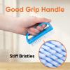 imageSuperio Nail Scrubber Brush Nail Brush for Cleaning Fingernails Hand and Toes Small Scrub Brush Hand Scrubber Fingernail Brush Cleaner with Handle Stiff Bristles 3 Pack3 Pack